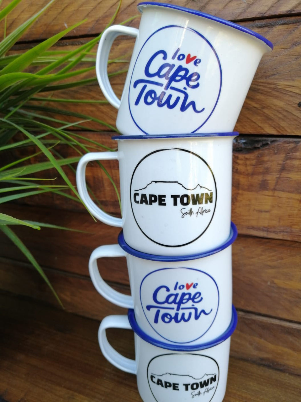 Cape Town Enamel Coffee Mugs