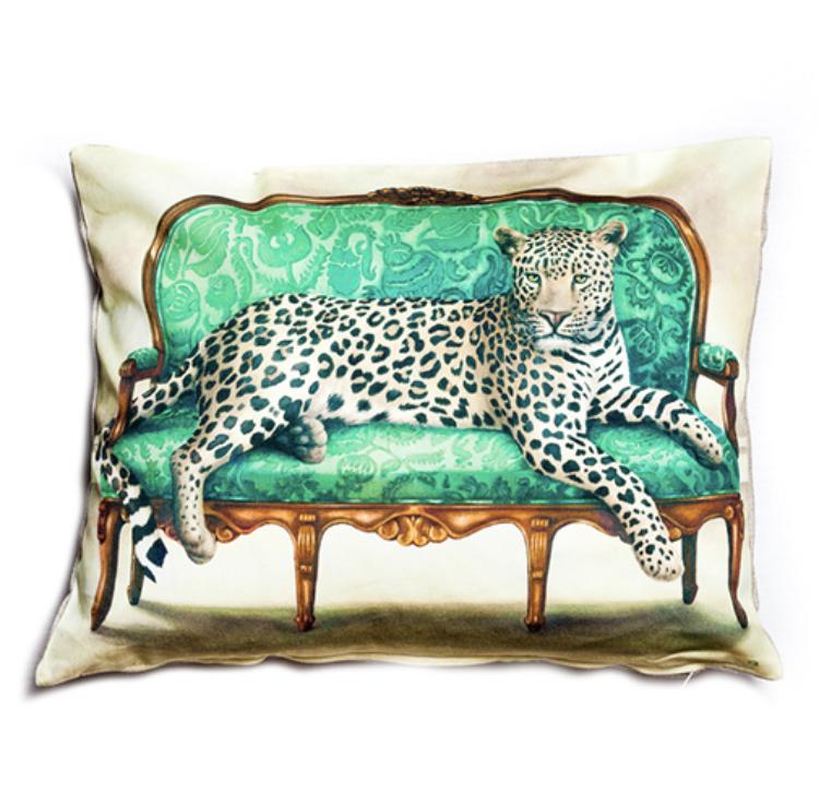 Wildlife At Leisure Decorative Pillow Cover - Leopard