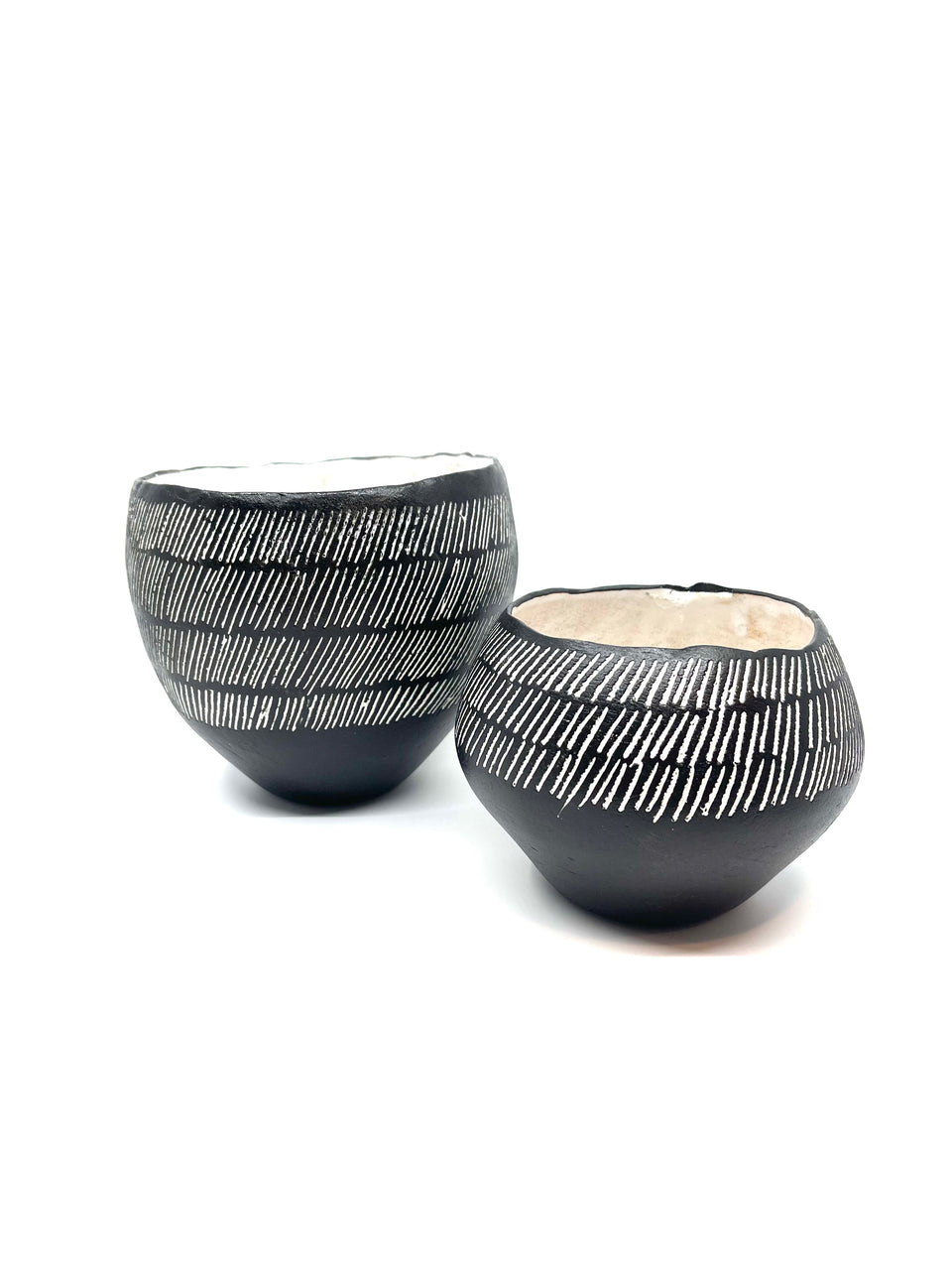 Black Ceramic African Decorative Pot
