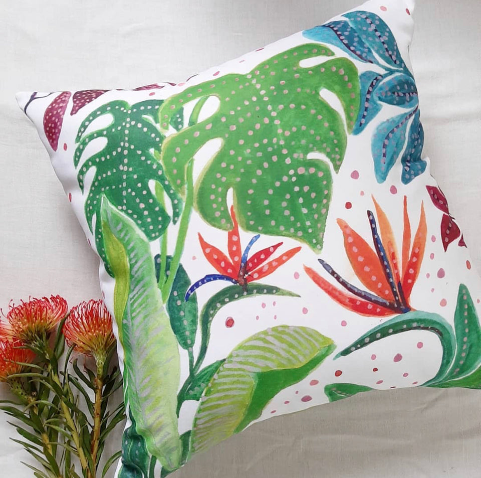 Tropical & Cape Floral Scatter Pillow Cover