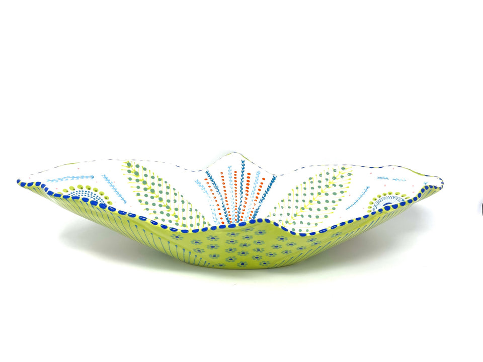 Potters Lime Green Lily Boat