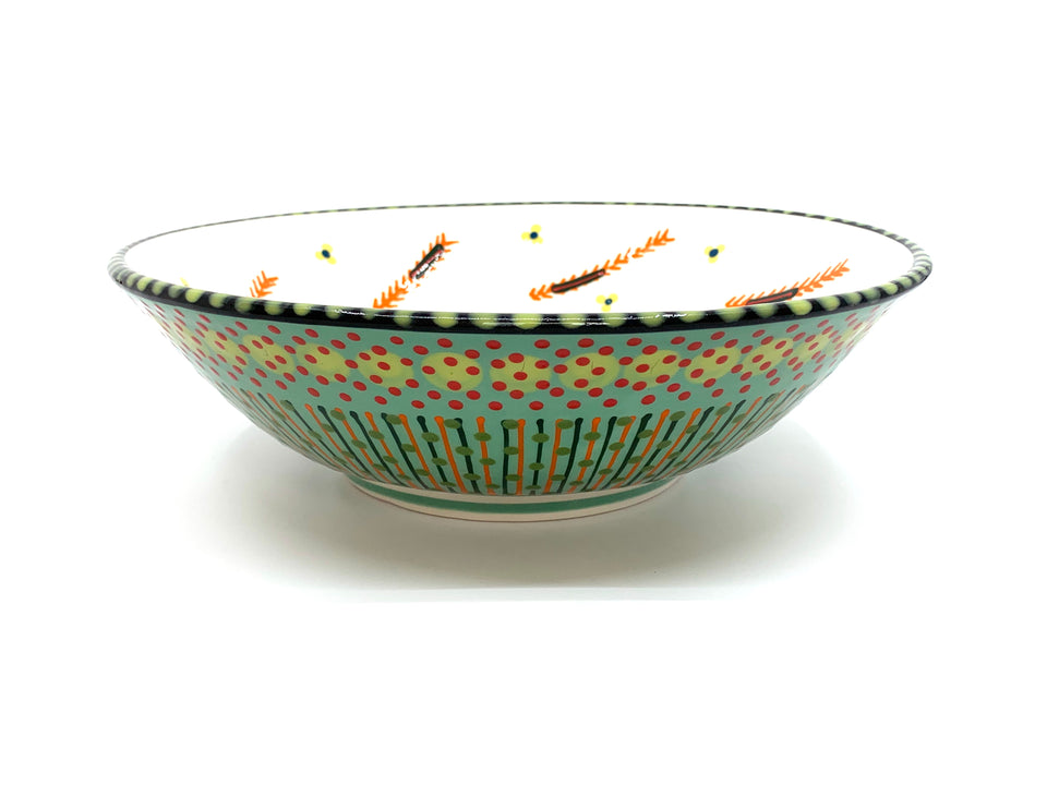 Potters Hand Painted Medium Serving Bowl