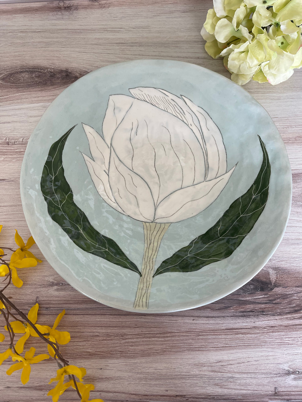 Gemma Orkin Ceramic Large Plate - Magnolia
