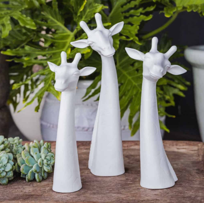 Porcelain Giraffe Sculpture