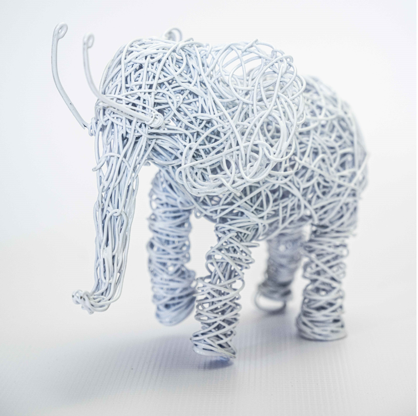 Elephant Wire Sculpture