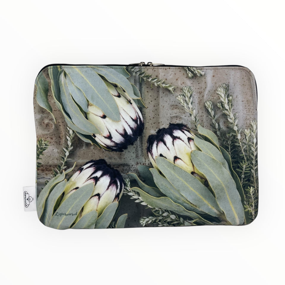 Rusted Sage Protea Laptop Sleeve