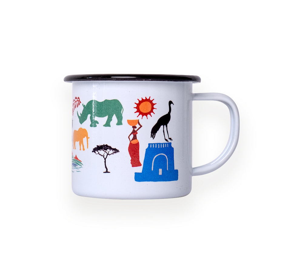 I Love South Africa Enamel Mug