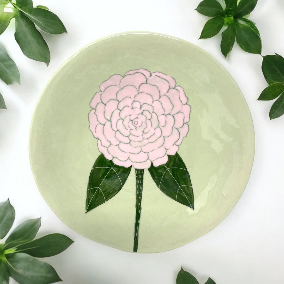 Gemma Orkin Ceramic Plate - Pink Magnolia