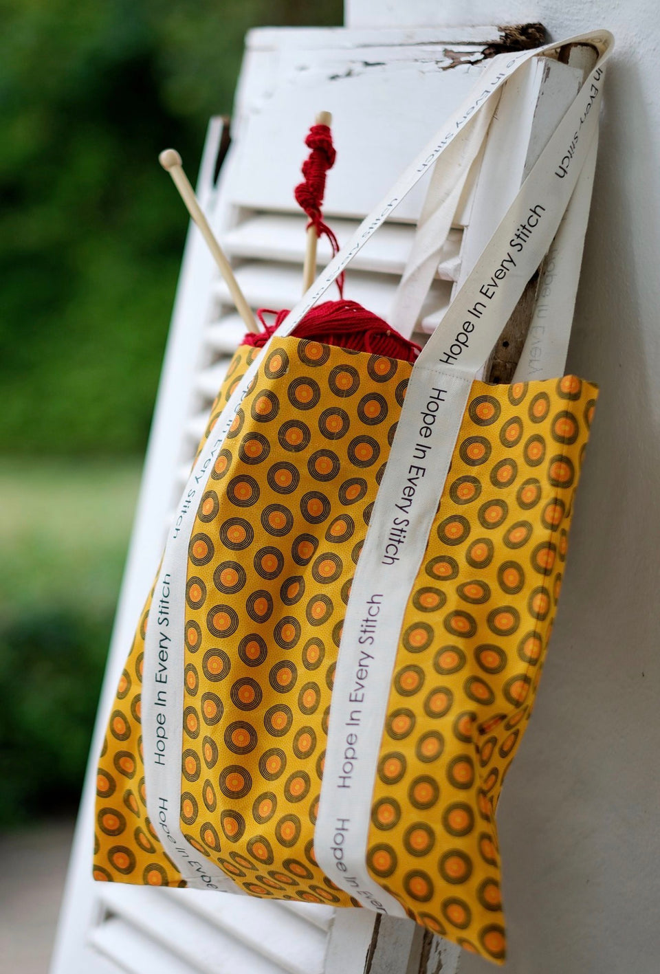 Hope in Every Stitch Shweshwe Tote