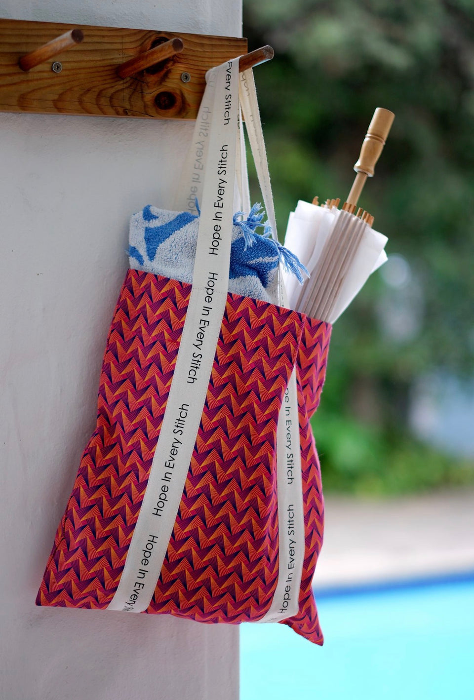 Hope in Every Stitch Shweshwe Tote
