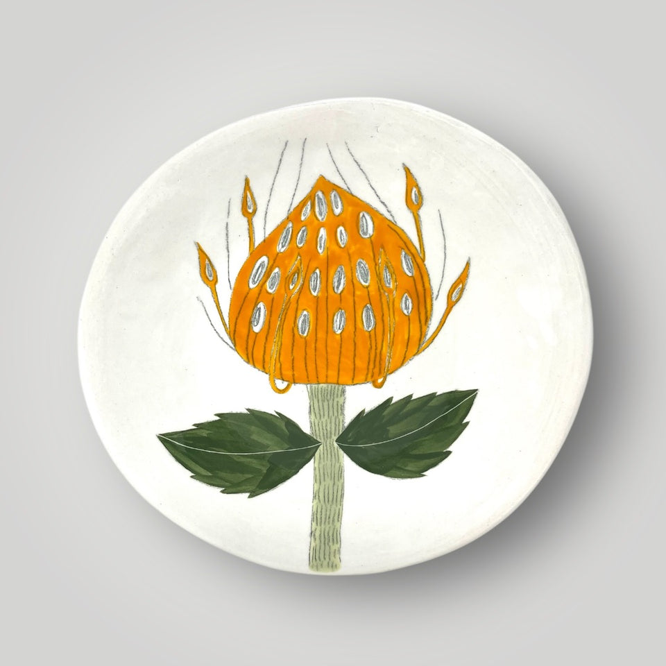 Gemma Orkin Ceramic Large Plate - Pincushion Protea