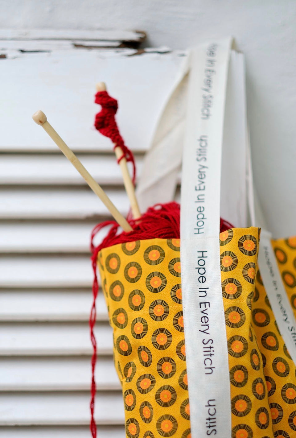Hope in Every Stitch Shweshwe Tote