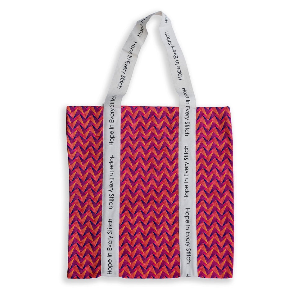 Hope in Every Stitch Shweshwe Tote