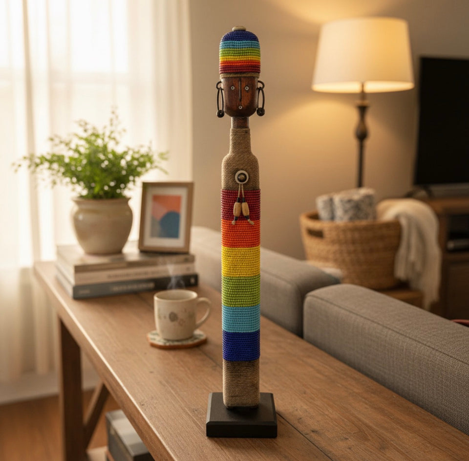 Beaded Namji Doll 17" Multicolor