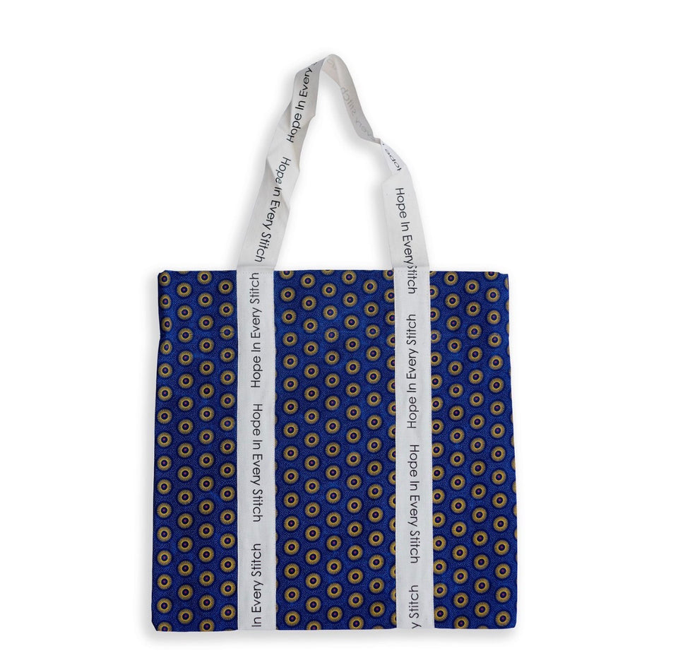 Hope in Every Stitch Shweshwe Tote