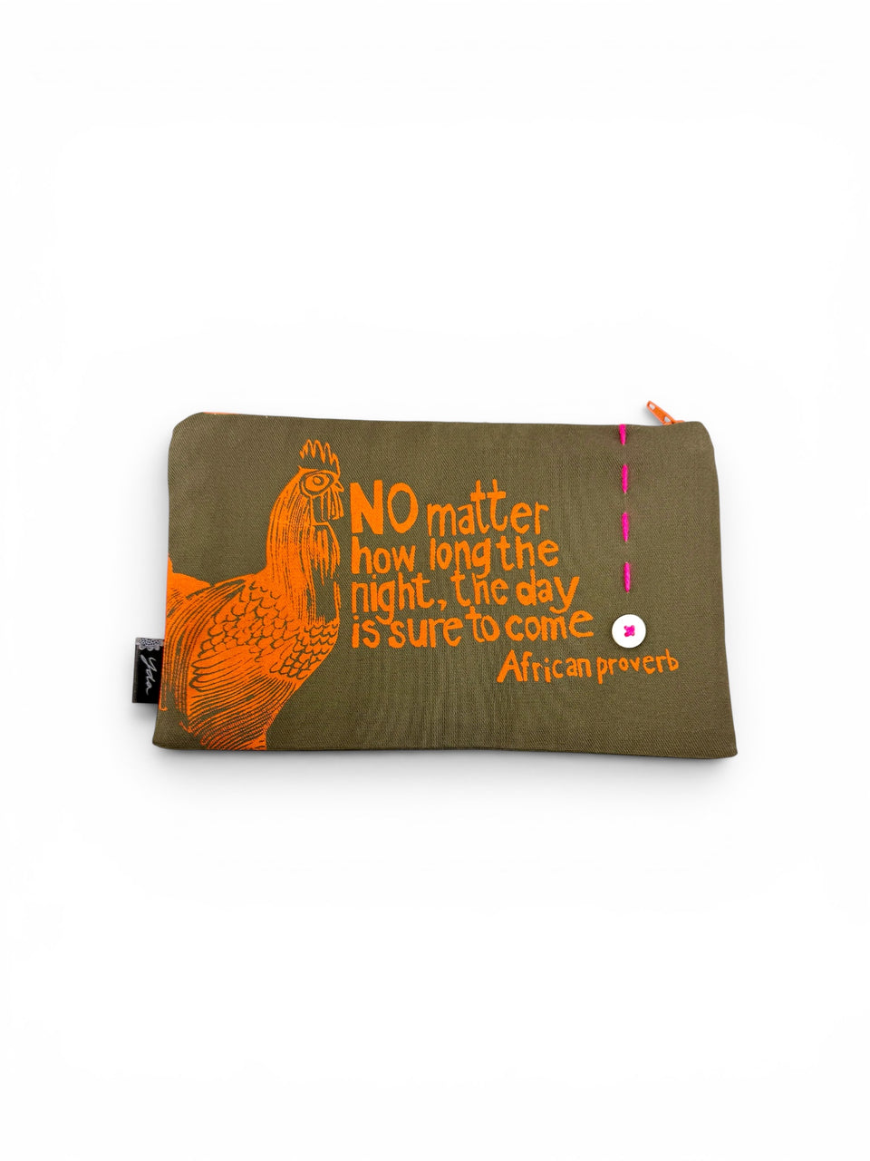 "The Day Is Sure To Come" African Proverb Pouch