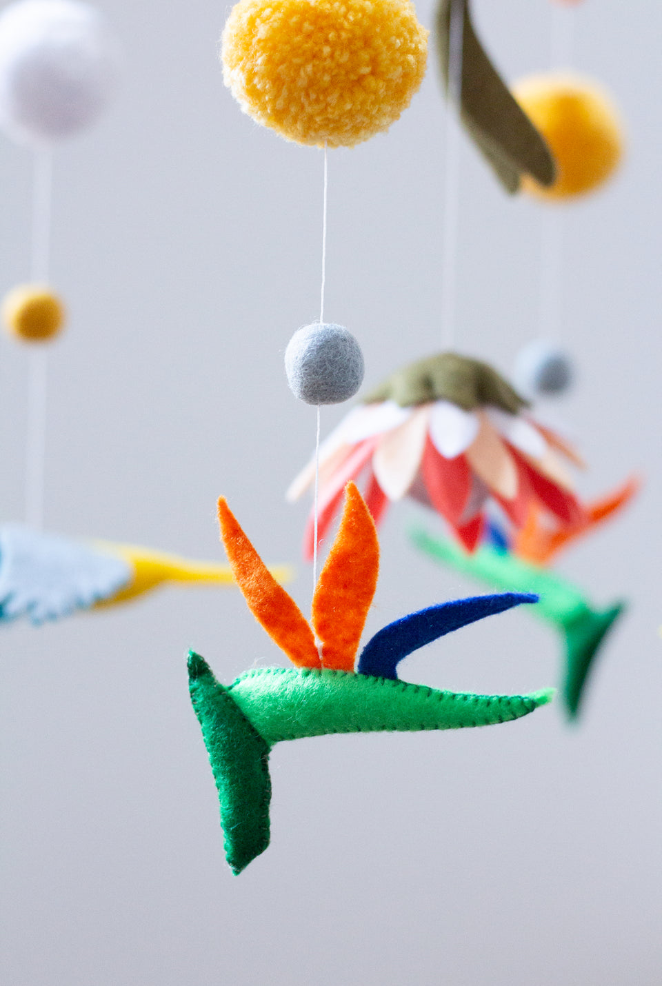 Cape Blossoms & Birds Mobile