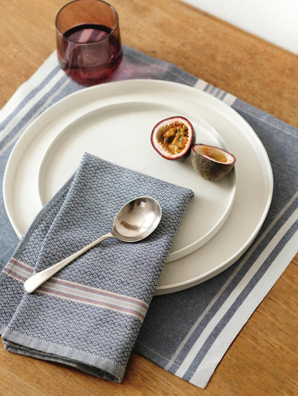 Ink Warp Stripe Placemat (Set of 4)