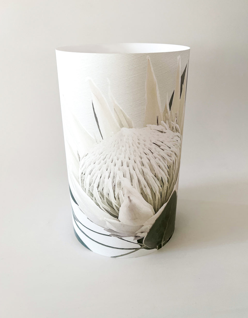 White King Protea Candle Shade / Lantern