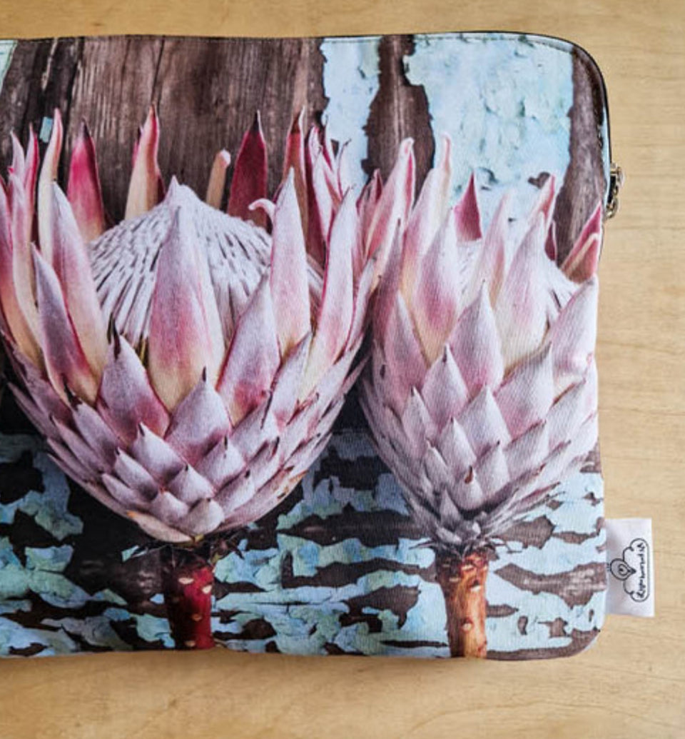 Peppermint Protea Laptop Sleeve