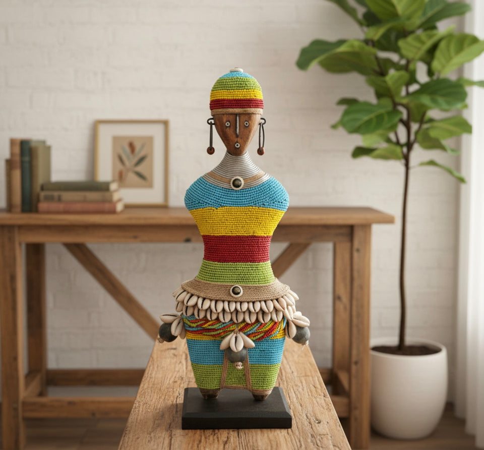 Beaded Namji Doll 15” Multicolor