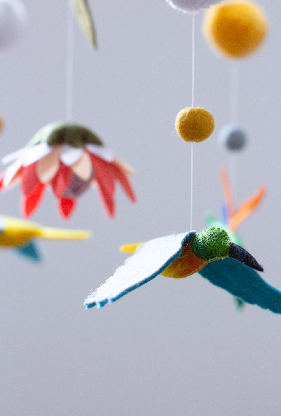 Cape Blossoms & Birds Mobile