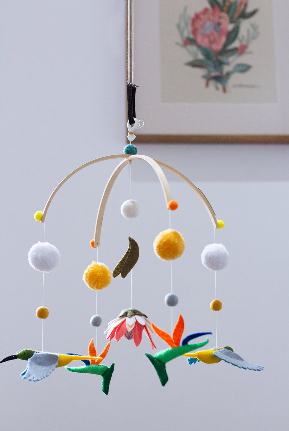 Cape Blossoms & Birds Mobile