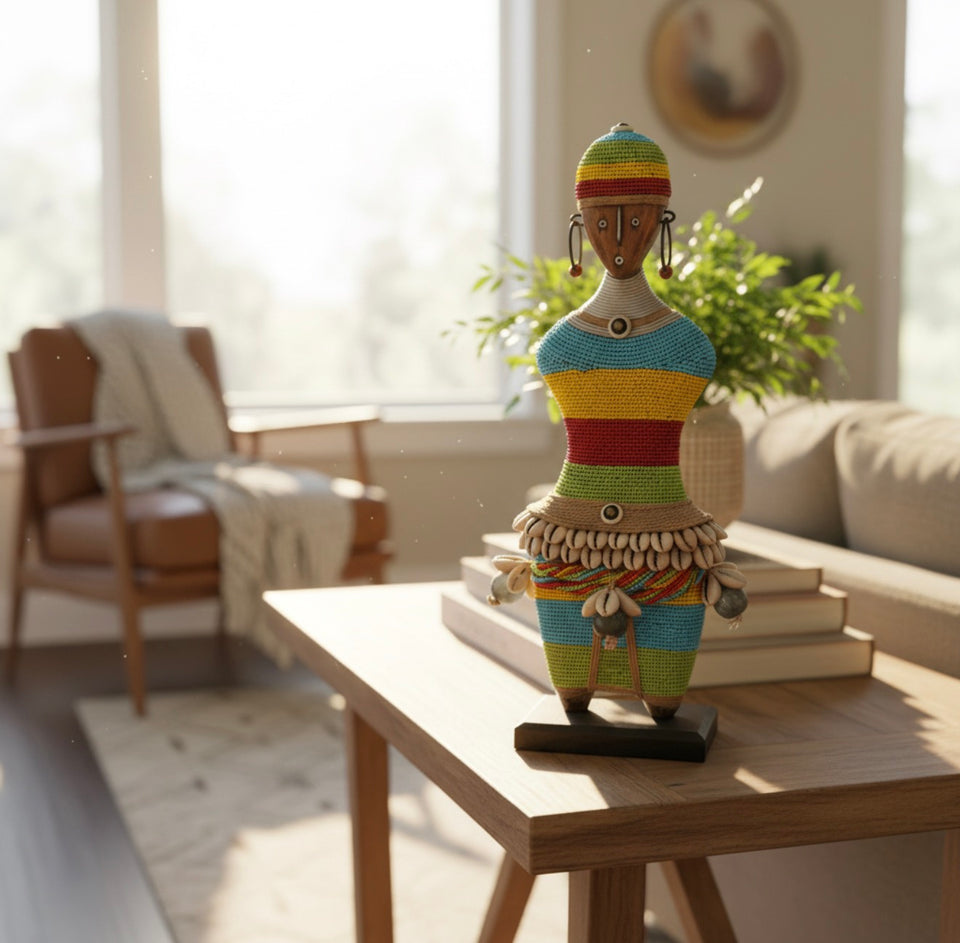 Beaded Namji Doll 15” Multicolor