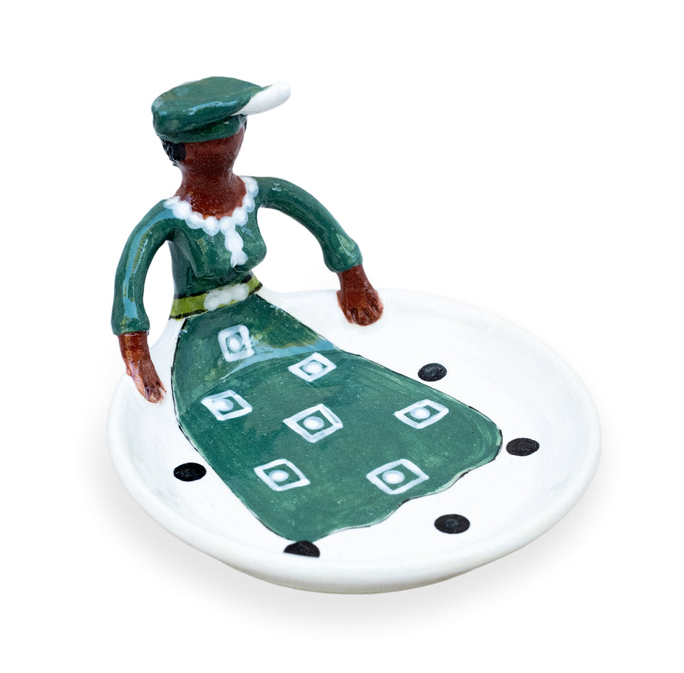 Harera Woman Sweetie Dish in Green