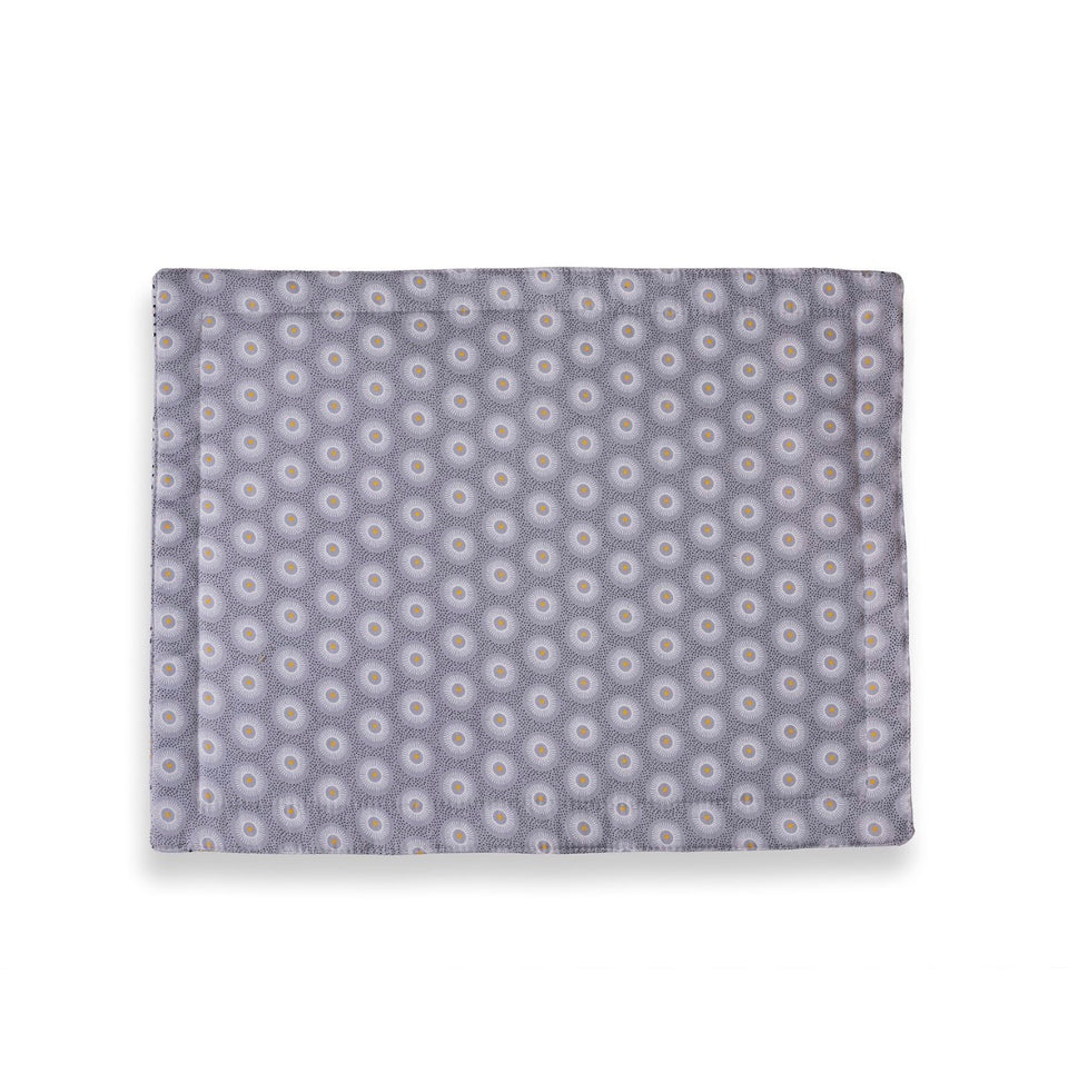 Gray Reversable Shweshwe Cotton Padded Placemats (Set of 6)