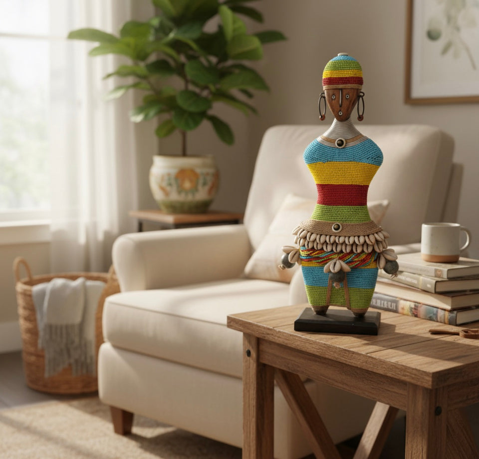 Beaded Namji Doll 15” Multicolor