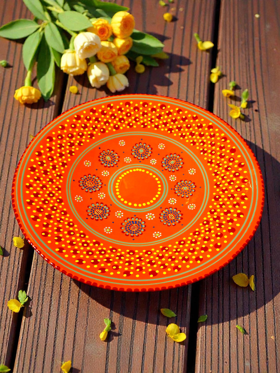 Potters Large Open Orange Bowl