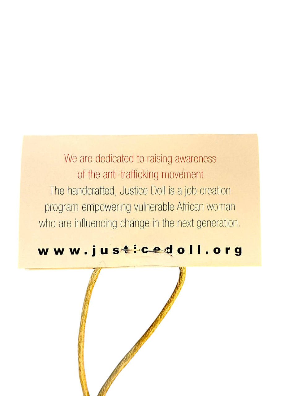 Justice Christmas Doll