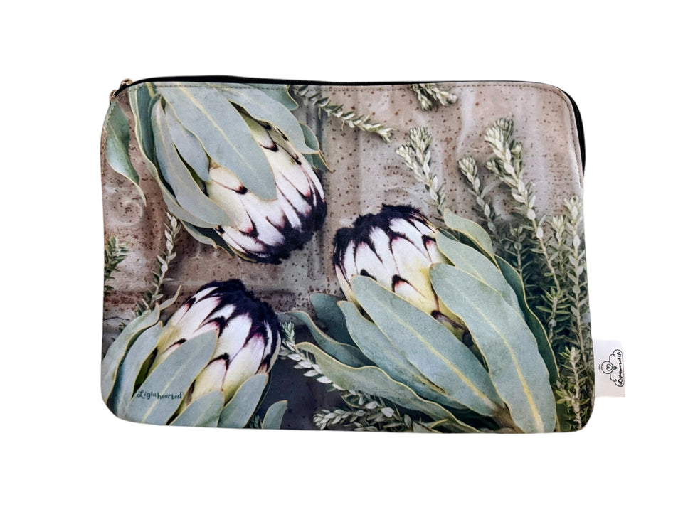 Rusted Sage Protea Laptop Sleeve