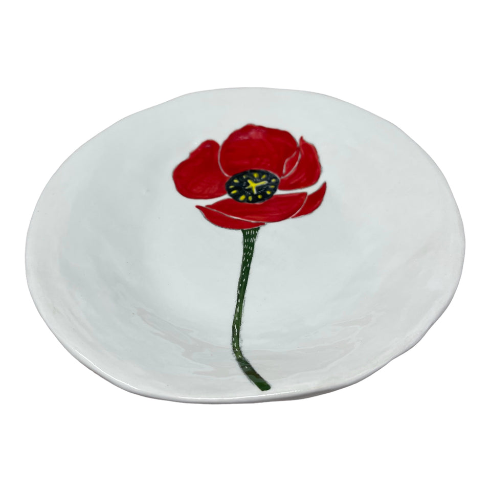 Gemma Orkin Ceramic Plate - Poppy