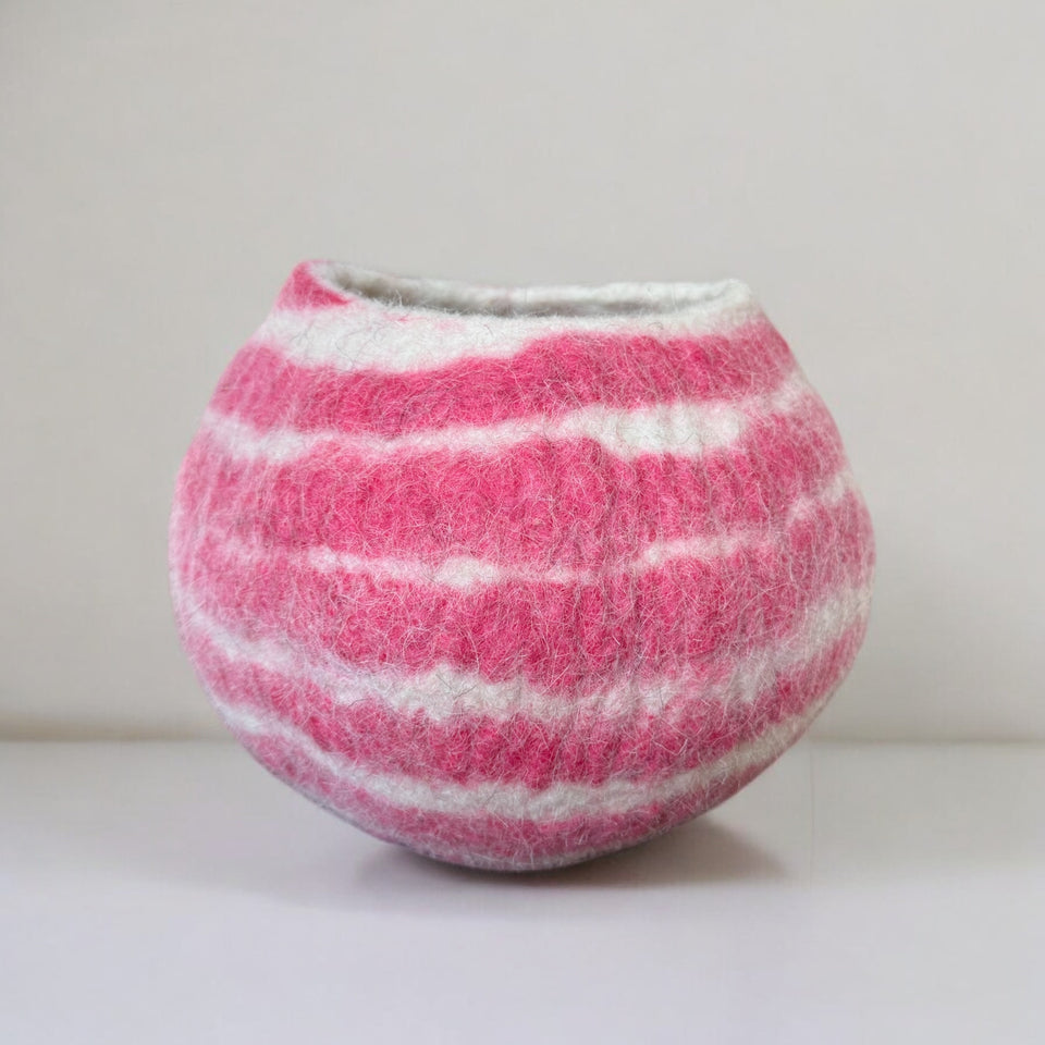 Magenta Ukhamba Pathways Felt Bowl