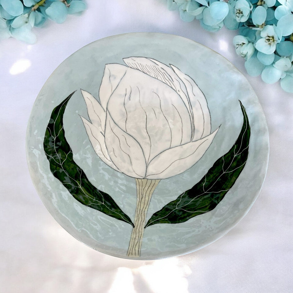 Gemma Orkin Ceramic Plate - Magnolia