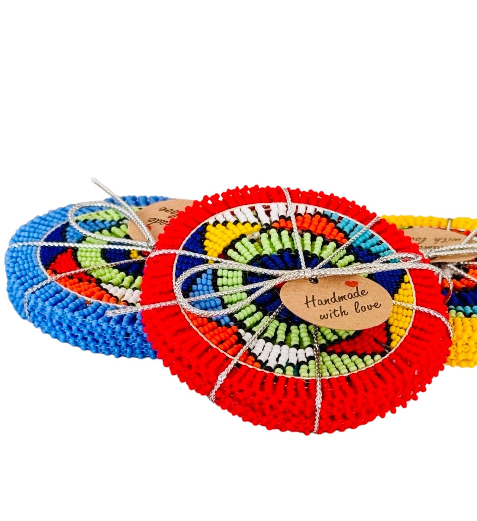 Zulu Beaded Coasters