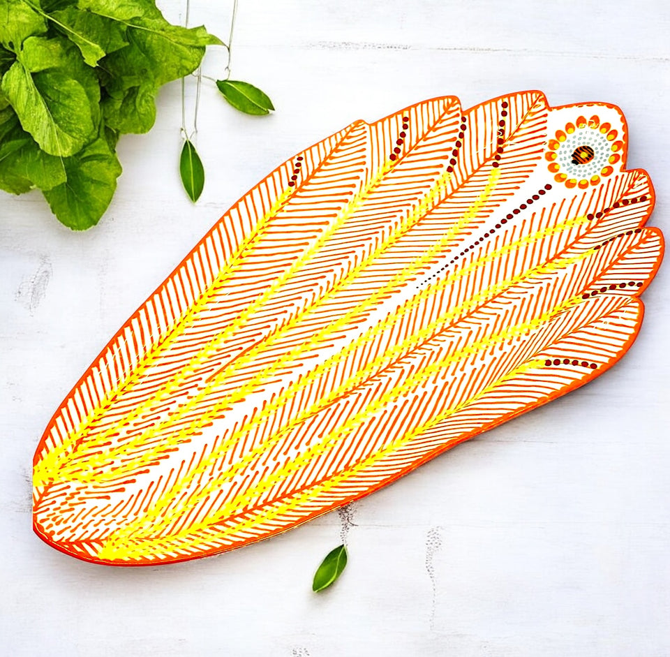 Potters Large Harvest Gladiola Platter