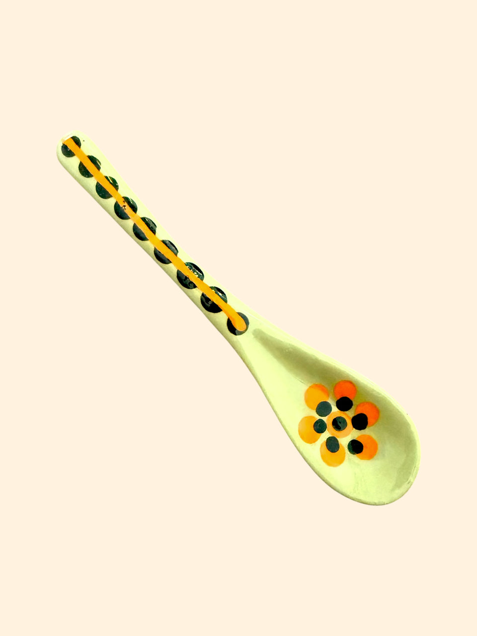 Potters Ceramic Salt Spoon