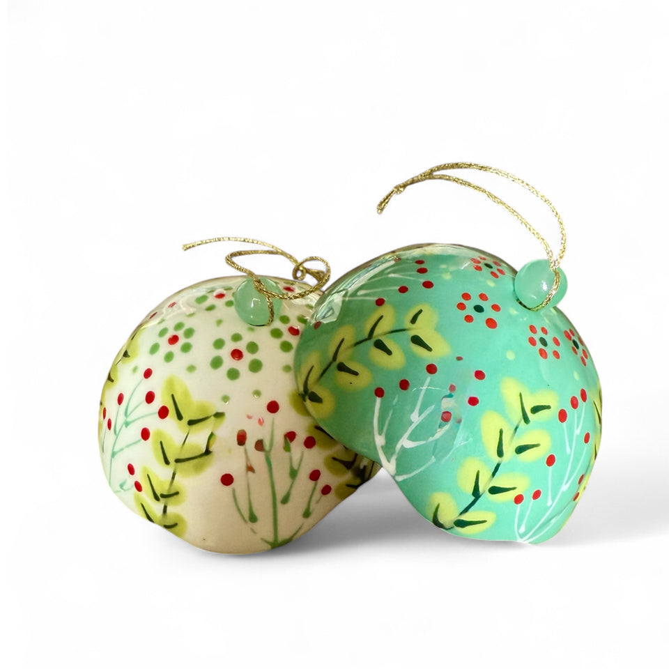 Hand-Painted Ceramic Heather Flower Ornament – Potterswork