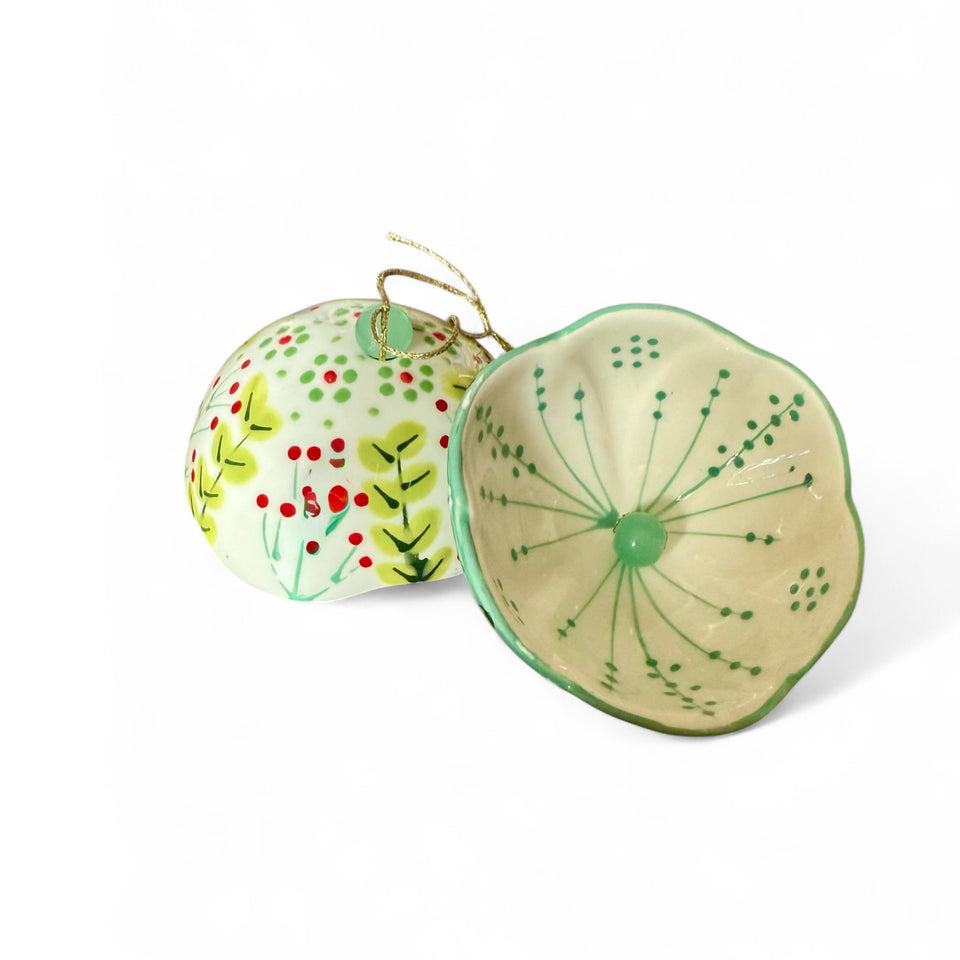 Hand-Painted Ceramic Heather Flower Ornament – Potterswork