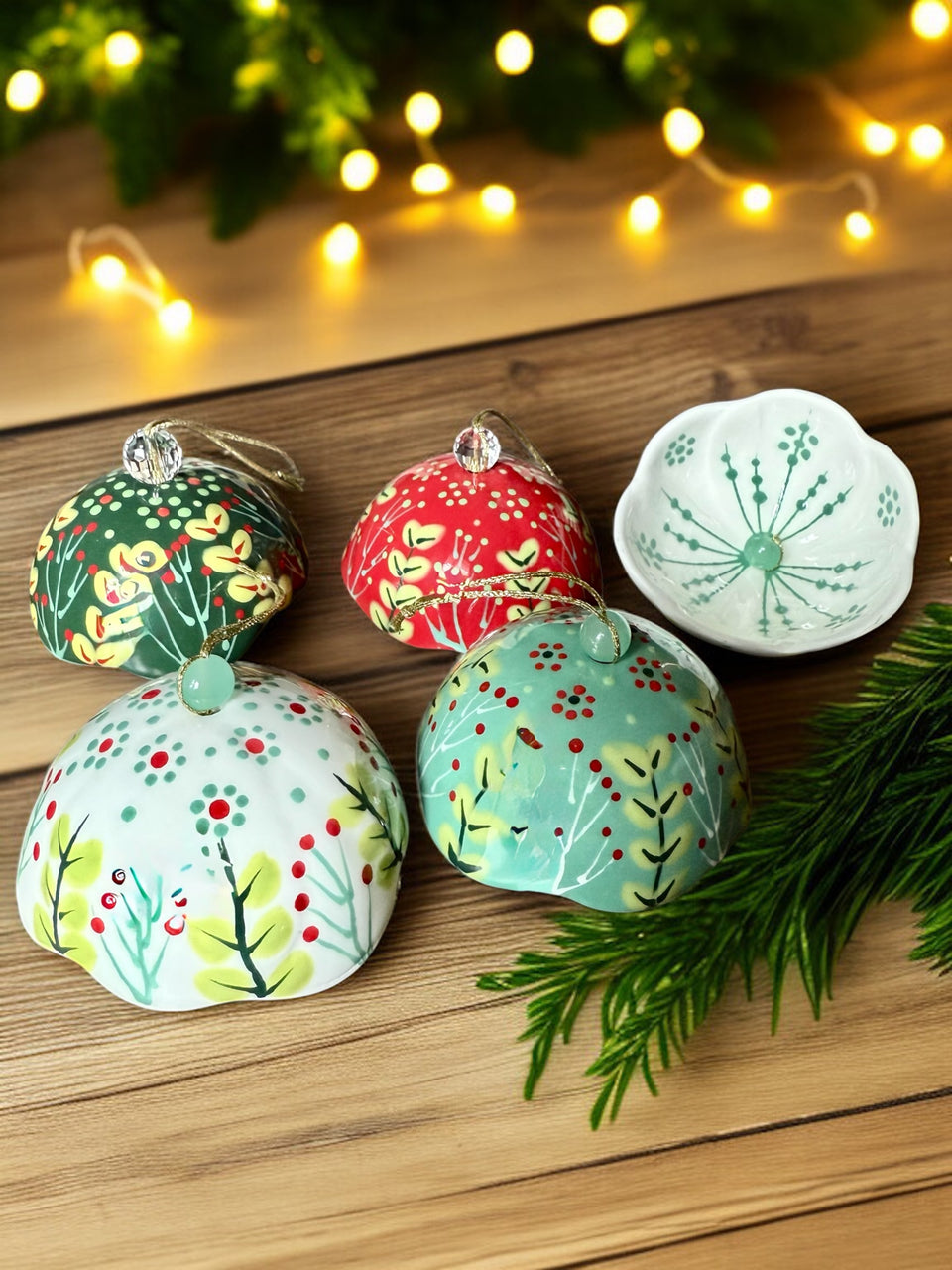 Hand-Painted Ceramic Heather Flower Ornament – Potterswork