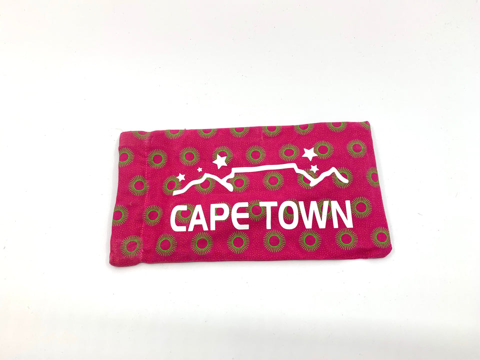 Pink Shweshwe Cape Town Sunglasses Pouch