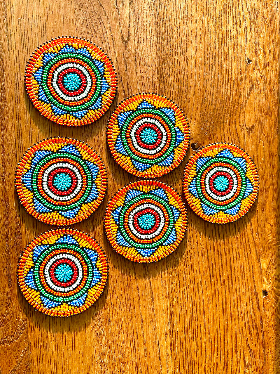 Zulu Beaded Coasters