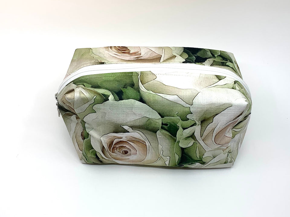 Floral Fabric Cosmetic Bag