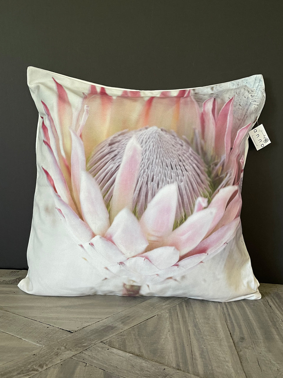 Anna's Pink Protea Pillow Cover