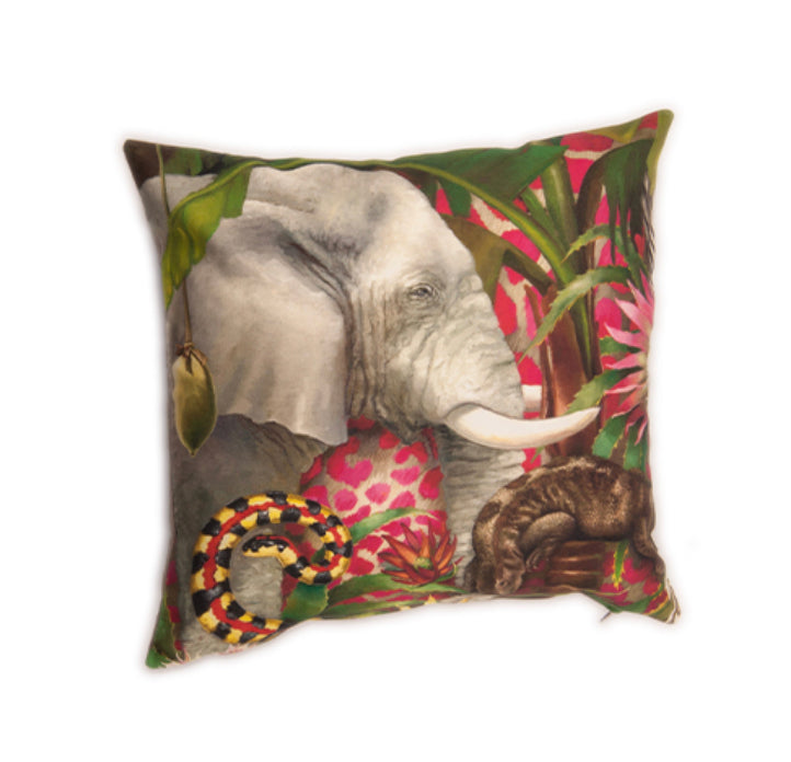 African Jungle Pillow Cover - Elephant