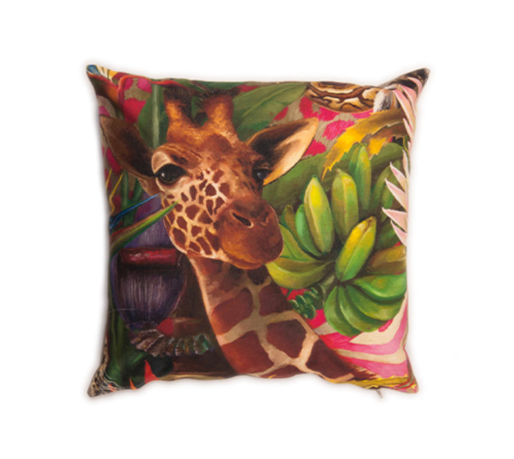 African Jungle Pillow Cover - Giraffe