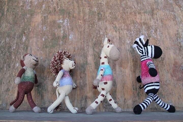 Mbizi - Zebra Hand Knitted Soft Toy